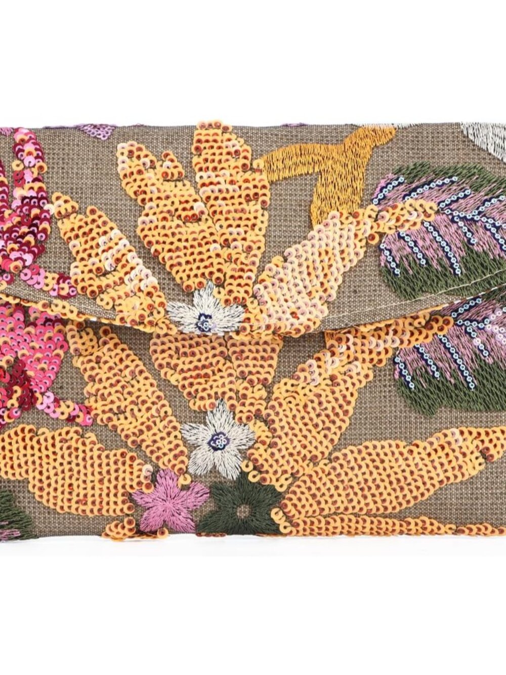 Beaded Clutch Purse for Women Blue Floral Evening Handbags Small Summer Embroide